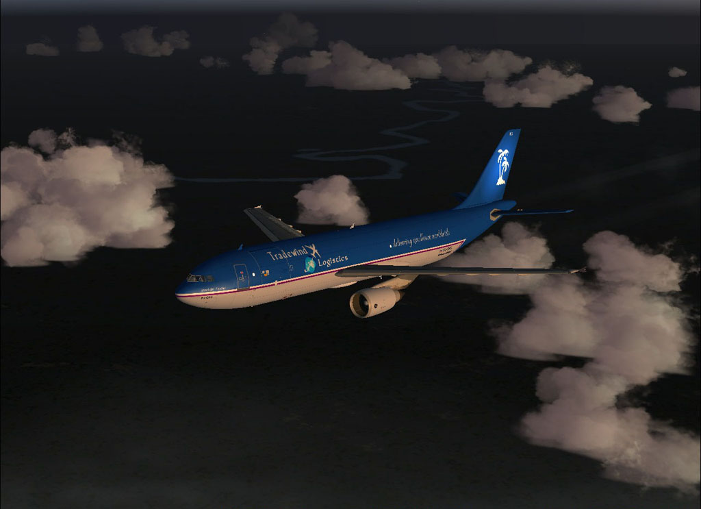 On route during sunrise
