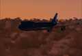 Flying into the night Flying into the night