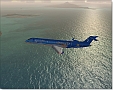 Caribbean Sunset in the CRJ700 Caribbean Sunset in the CRJ700